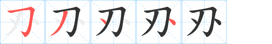 刅字筆畫(huà)寫(xiě)法
