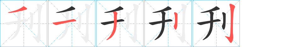 刋字筆畫寫法