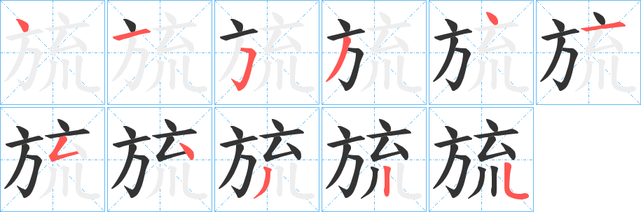 旈字筆畫(huà)寫(xiě)法