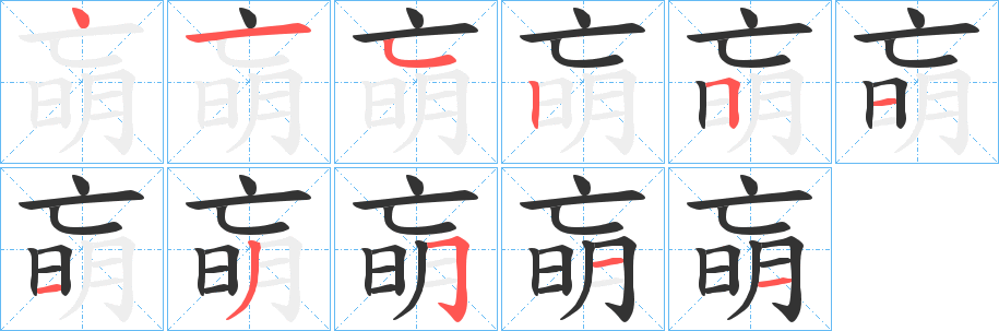 朚字筆畫寫法