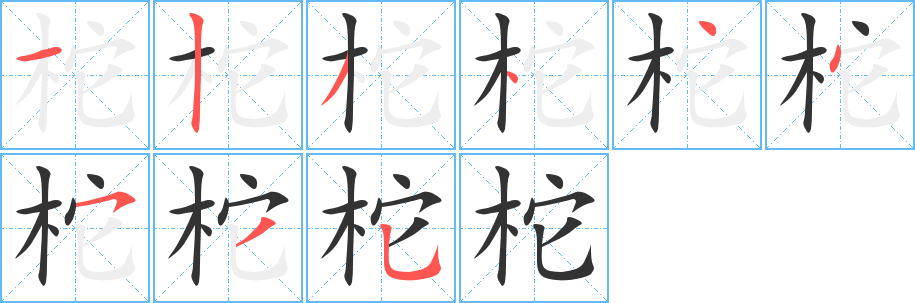 柁字筆畫寫法