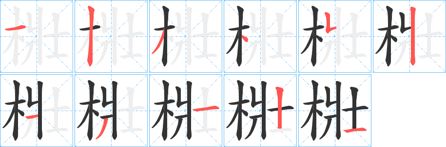 梉字筆畫寫法