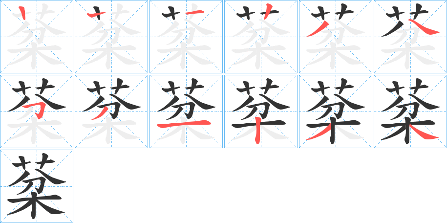 棻字筆畫(huà)寫(xiě)法