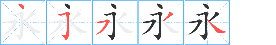 永字筆畫(huà)寫(xiě)法