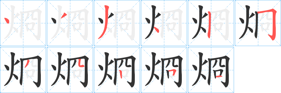 烱字筆畫(huà)寫(xiě)法