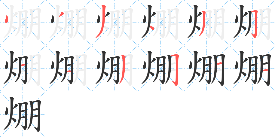 焩字筆畫(huà)寫(xiě)法