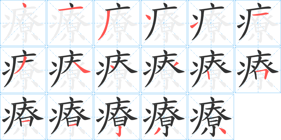 療字筆畫寫法