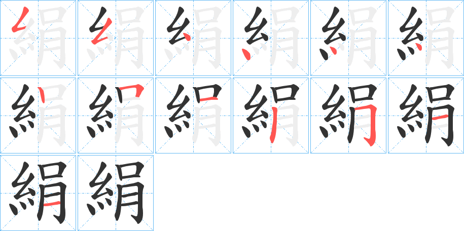絹?zhàn)止P畫寫法