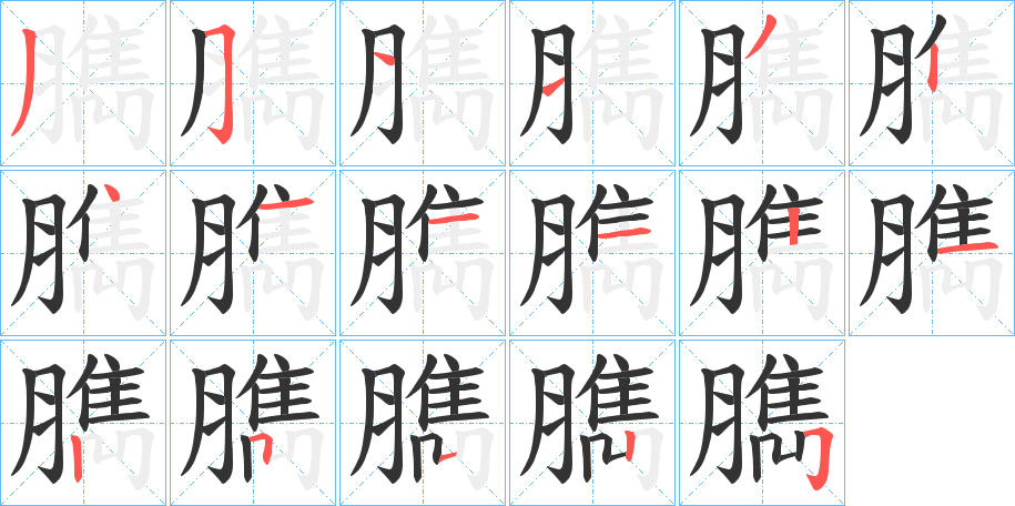 臇字筆畫(huà)寫(xiě)法
