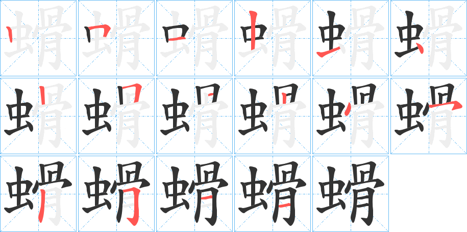 螖字筆畫寫法