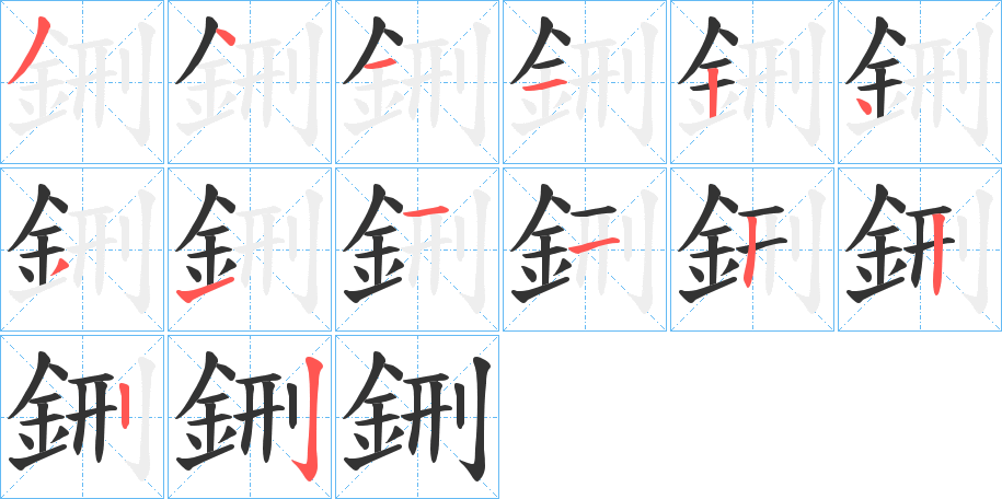 鉶字筆畫(huà)寫(xiě)法