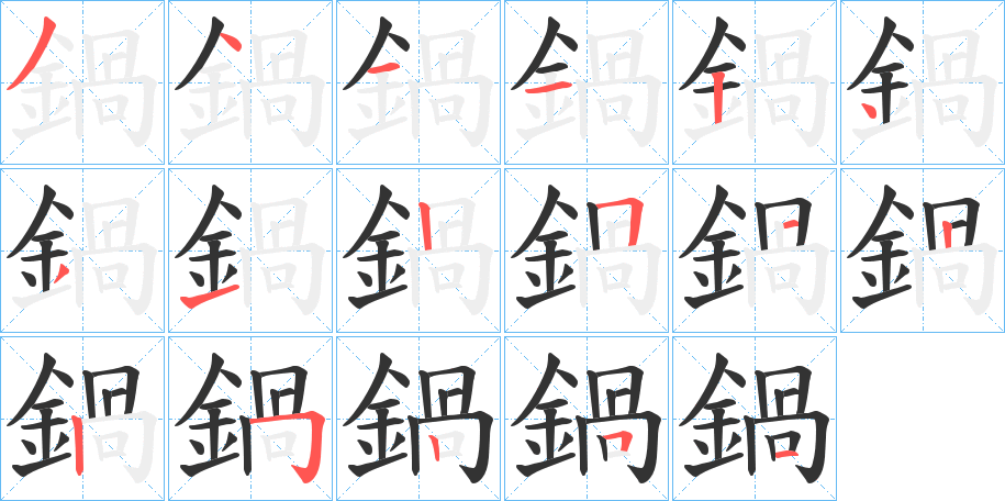 鍋?zhàn)止P畫(huà)寫法
