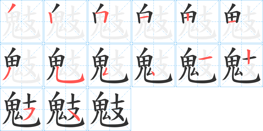 鬾字筆畫寫法