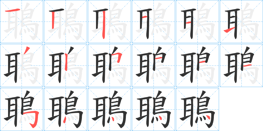 鵈字筆畫(huà)寫(xiě)法
